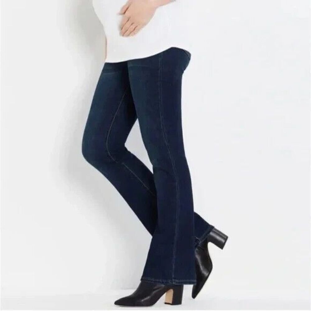 A Pea In The Pod Dark Wash Bootcut Jeans Size Med NWT